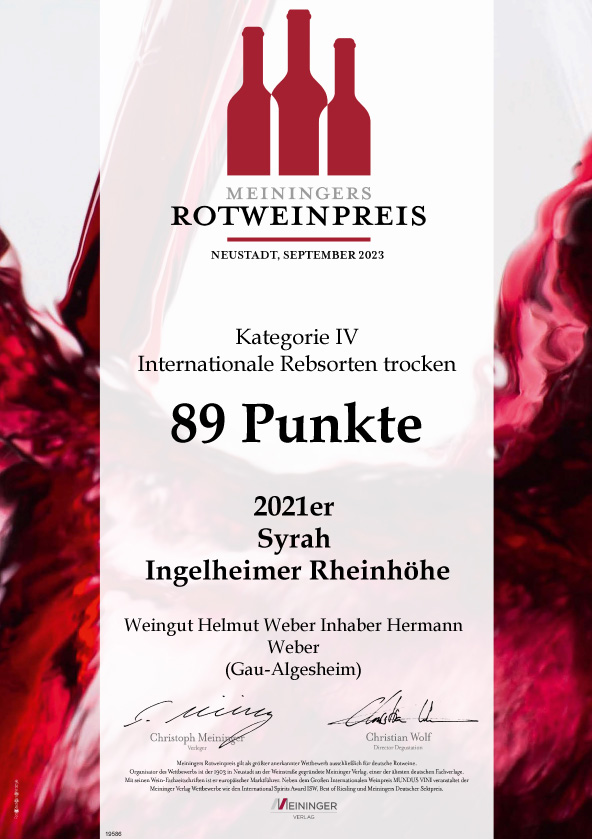 2021er Syrah Ingelheimer Rheinhöhe